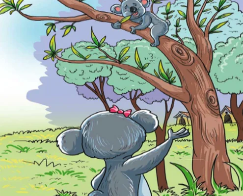 قصه جذاب و شنیدنی فکر کوالا برای نجات از دست گرگ
